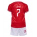 Maillot de foot Danemark Mathias Jensen #7 Domicile vêtements enfant Europe 2024 Manches Courtes (+ pantalon court)